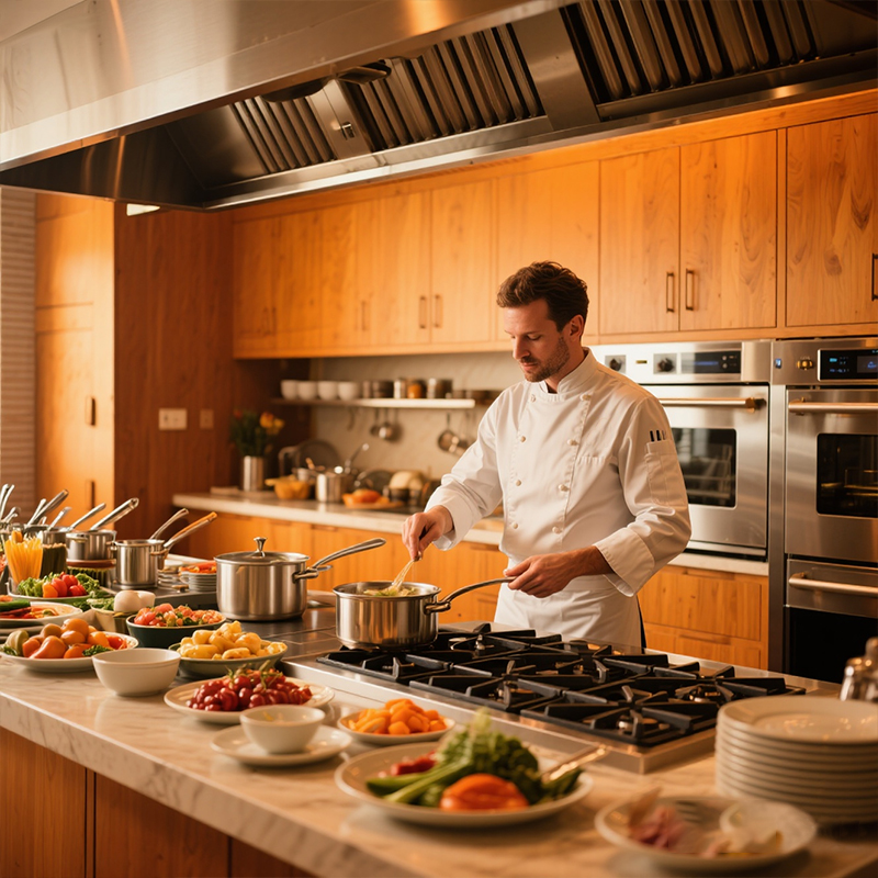 Range Commercial Kitchen - Équipement de cuisine Commercial automatique, plage