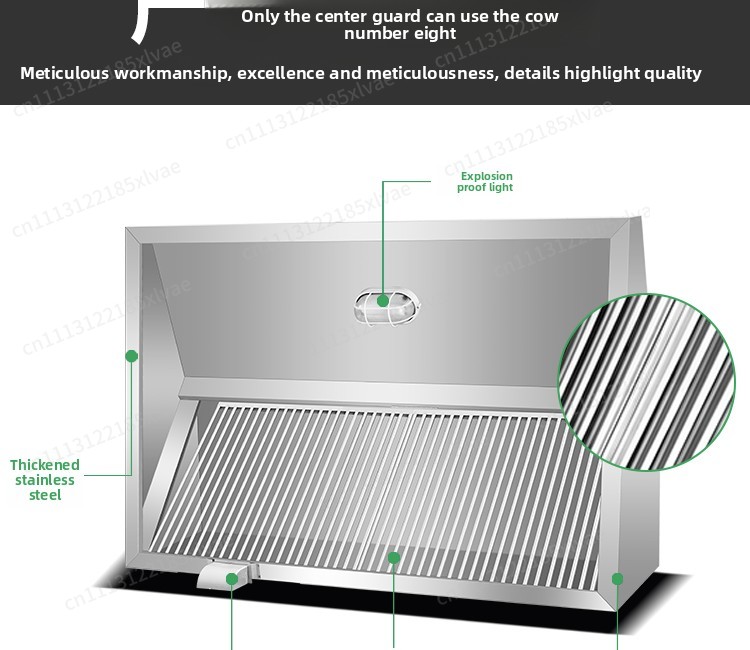 Hotte aspirante en acier inoxy - Commercial Kitchen Hoods avis et prix