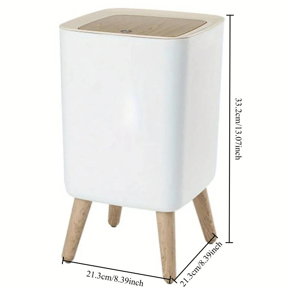 Poubelle en bois blanche de 10 - Commercial Kitchen Bin avis et prix