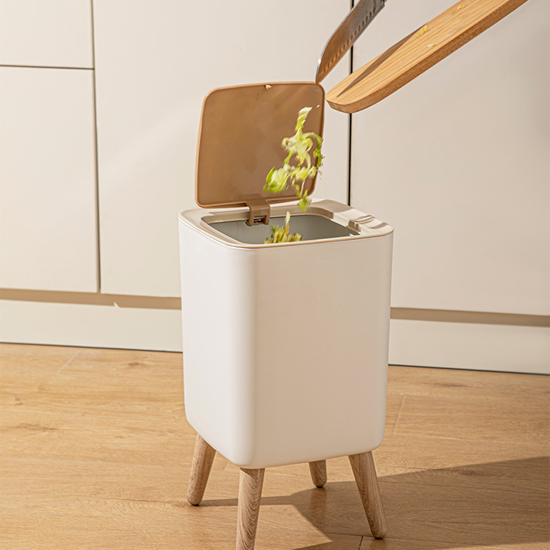 Poubelle en bois blanche de 10 - Commercial Kitchen Bin avis et prix