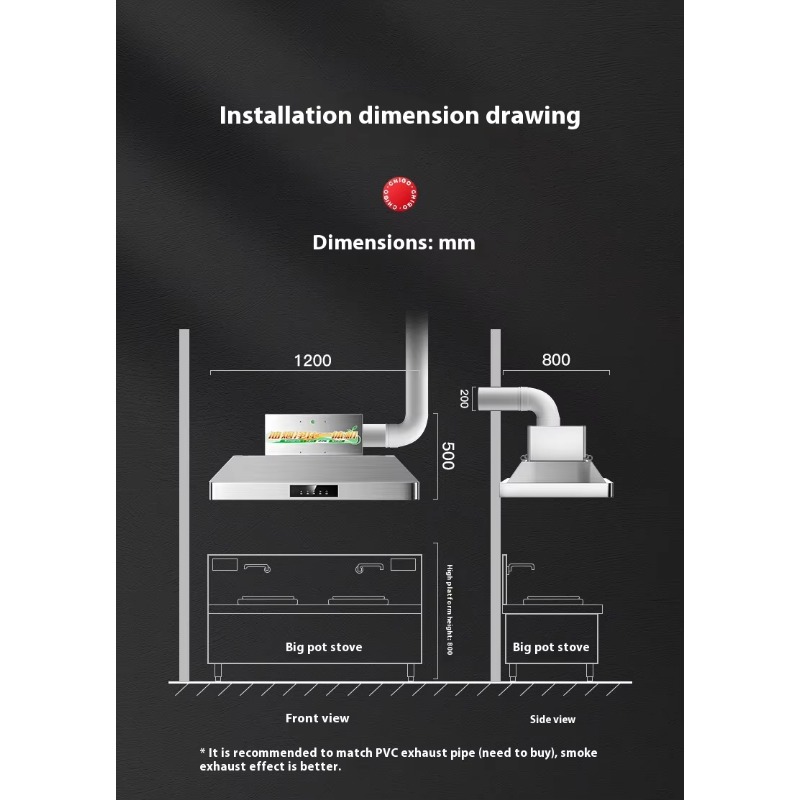 Hotte de cuisine commerciale e - Commercial Kitchen Hoods avis et prix