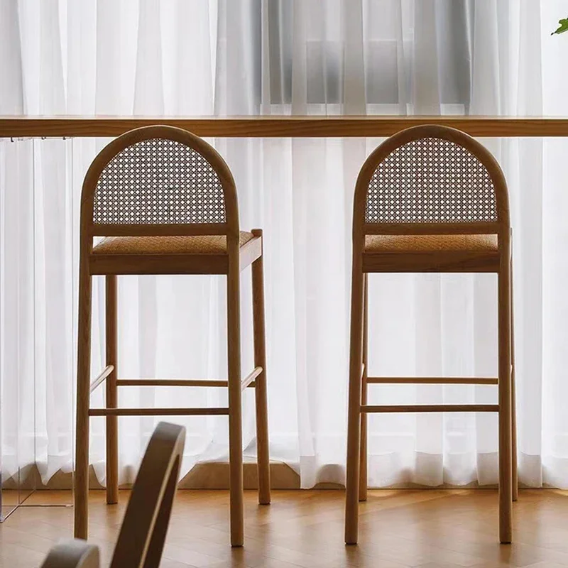 Chaise de bar en rotin et bois - Commercial Kitchen And Bar avis et prix